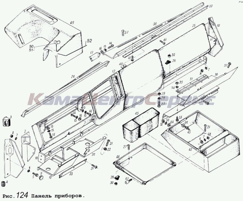 Приборная панель МАЗ 5551