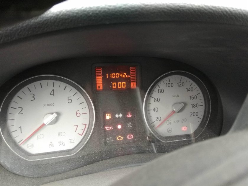 Приборная панель Рено Сандеро 2014