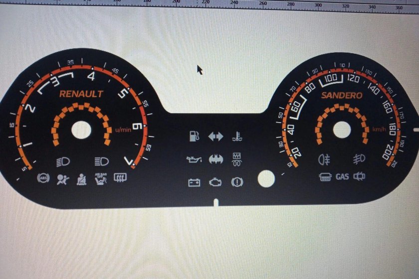 Панель приборов Сандеро 1