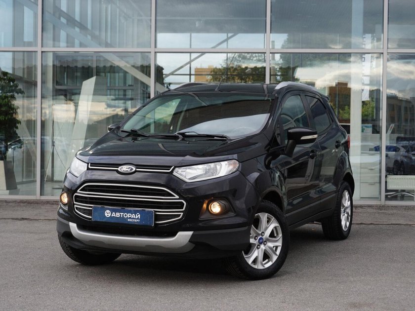 Форд экоспорт i 1.6 амт (122 л.с.) б.у черный