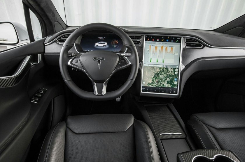 Tesla model x салон