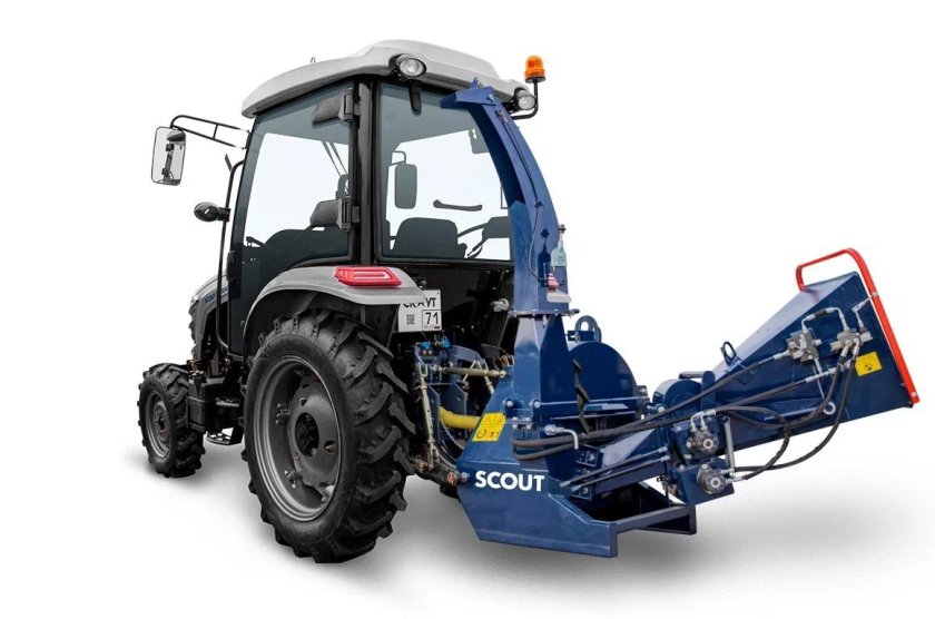 Измельчитель веток коммунальный Скаут bx62r с гидрозахватом