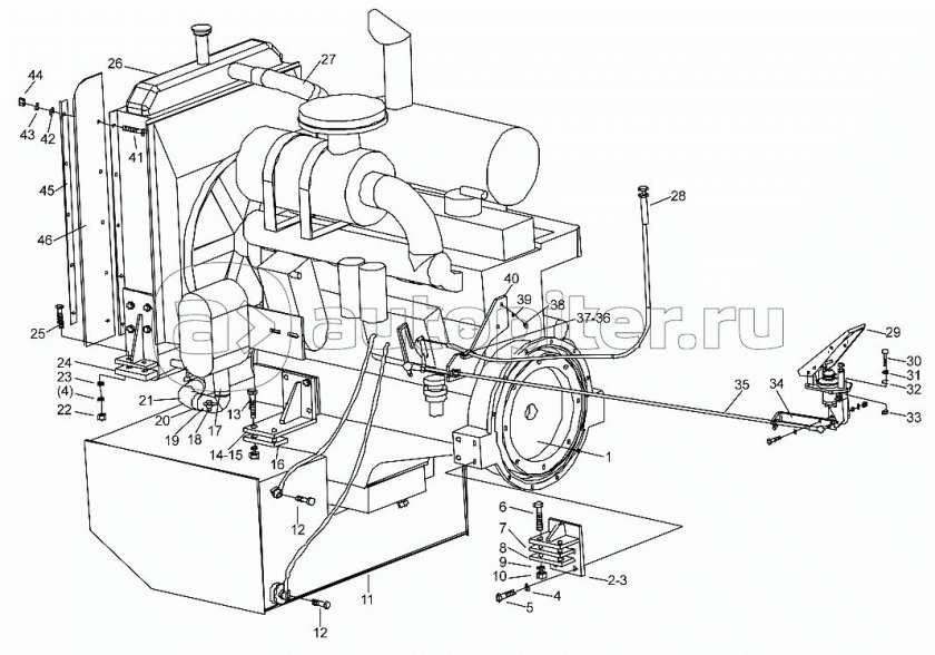 Система охлаждения на погрузчик lw300f