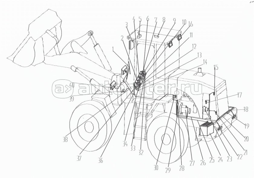 Погрузчик XCMG lw300f электросхема
