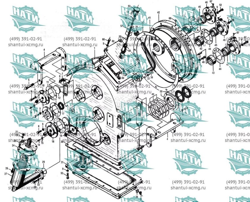 Коробка передач погрузчика МДСУ 3500