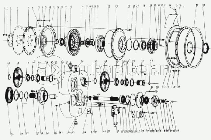 Гидротрансформатор погрузчика zl20