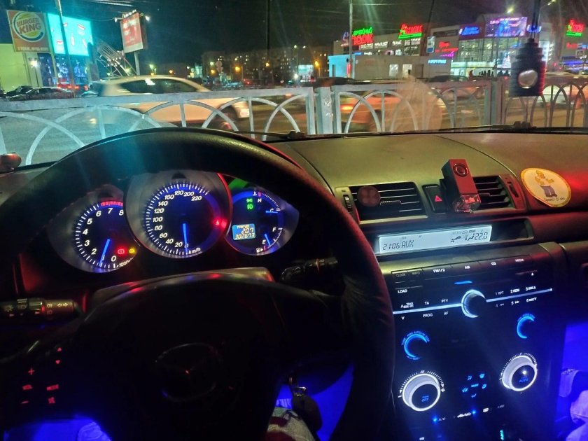 Пересвет приборной панели Мазда 3 БК