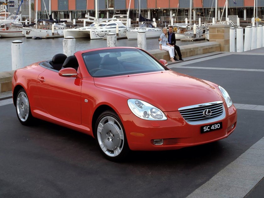 Lexus sc430 красный
