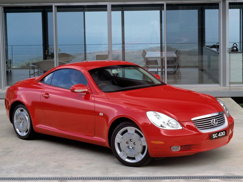 Lexus sc430 красный