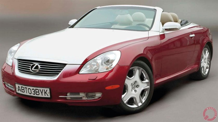 Lexus sc430 красный