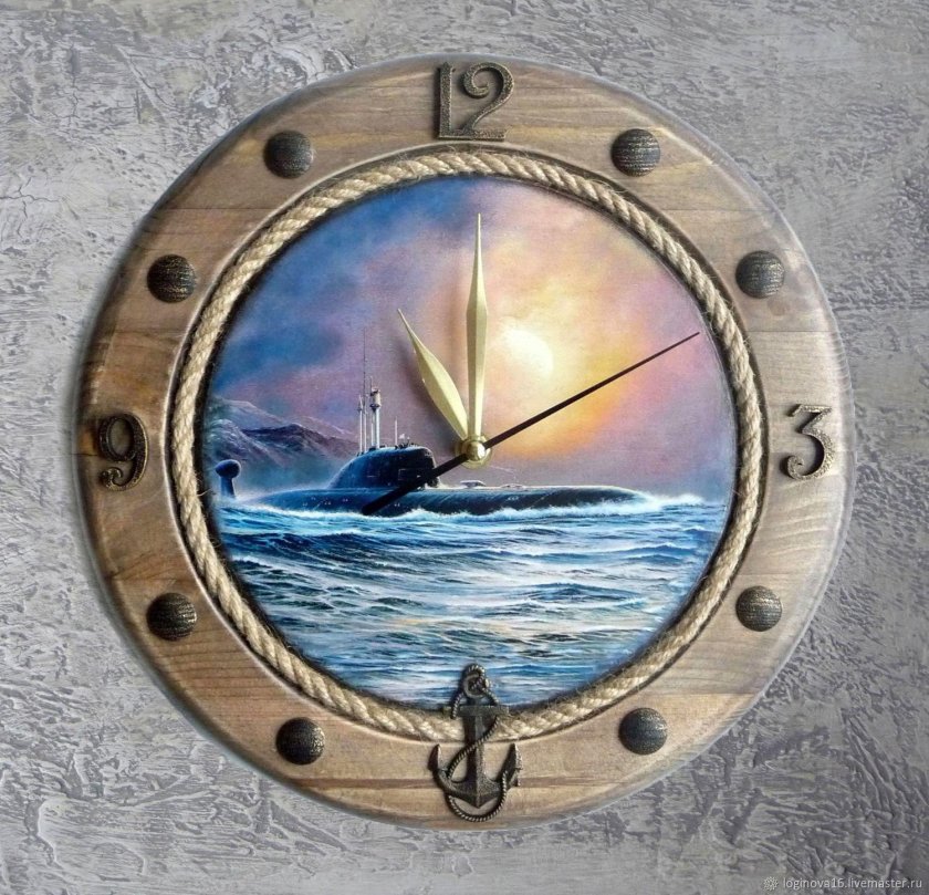 Часы подводника настенные