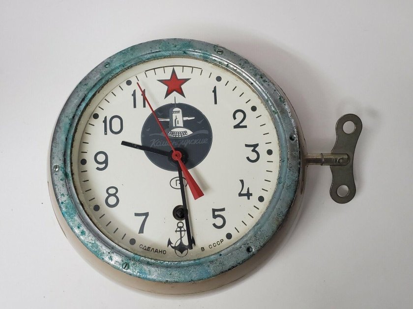 Часы морские каютные 24 часа корабельные судовые