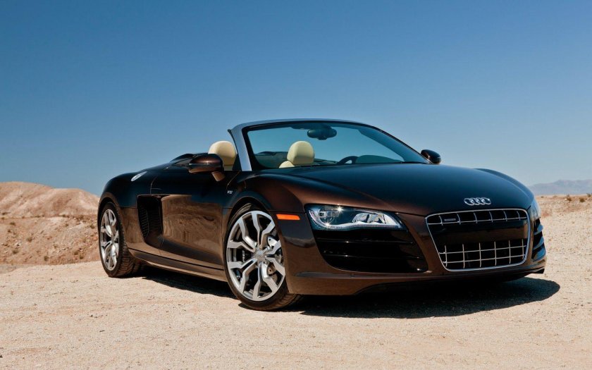 Audi r8 Spyder черная