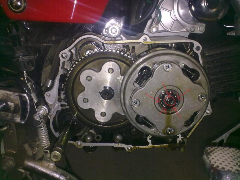 Сцепление на мопед Альфа 110