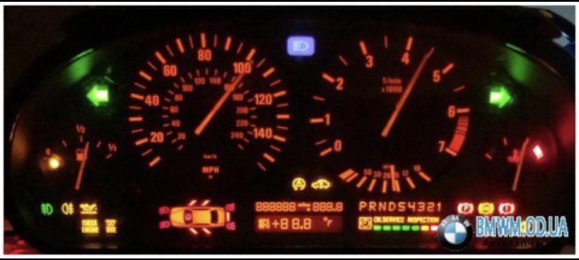 Панель приборов БМВ е39 обозначение