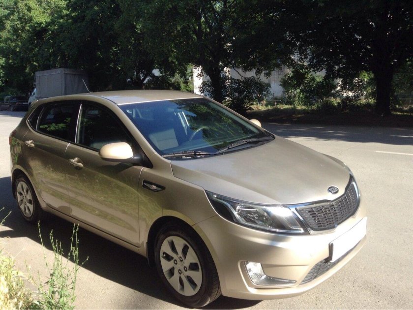 Бежевый металлик киа рио