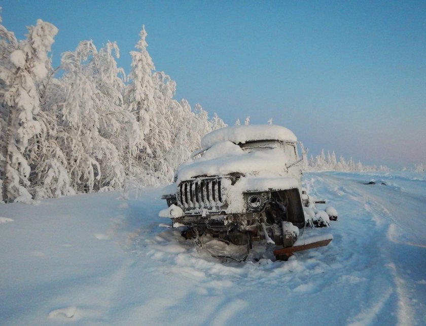 Урал 4320 на зимнике