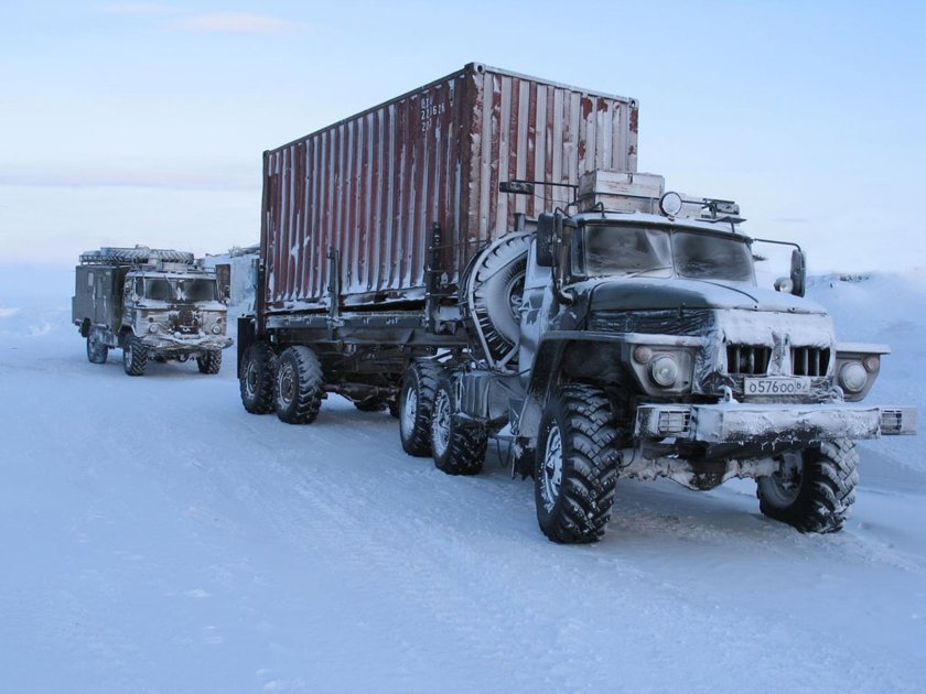 Урал 4320 на зимнике