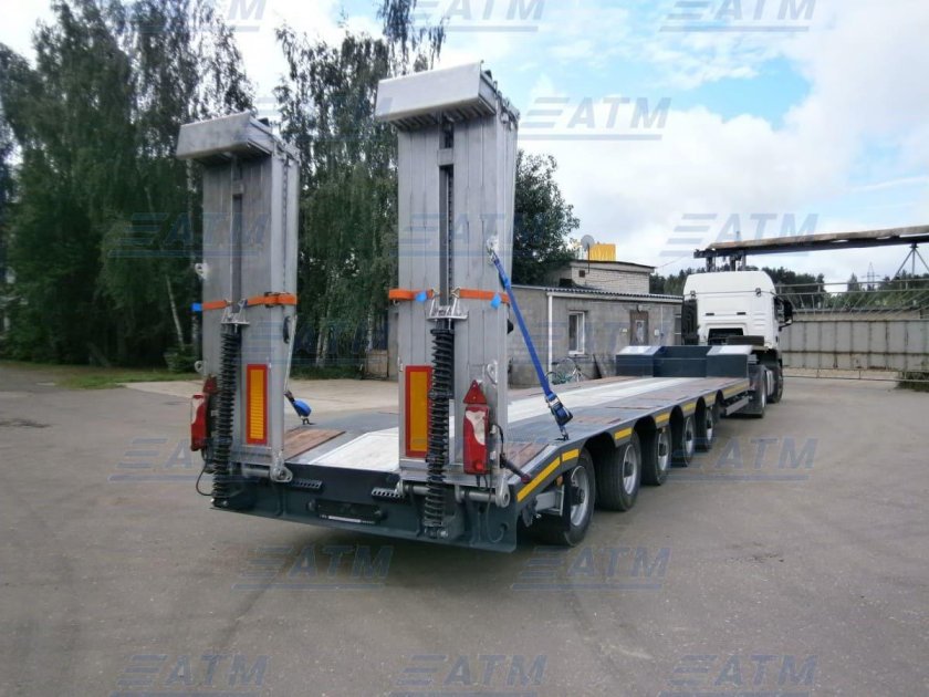 Гидравлические аппарели на трале