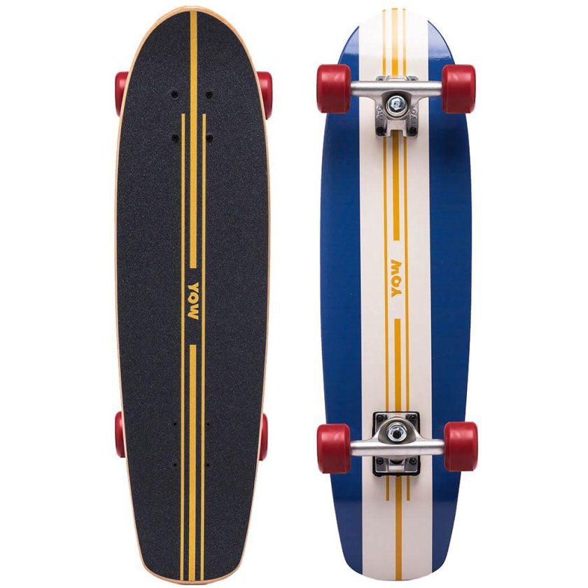 Лонгборд с синей машиной