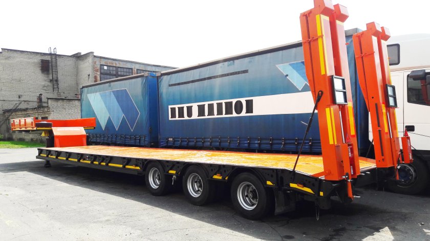 Трал низкорамный 33 тонн 12 м СЗАП-9915-3152