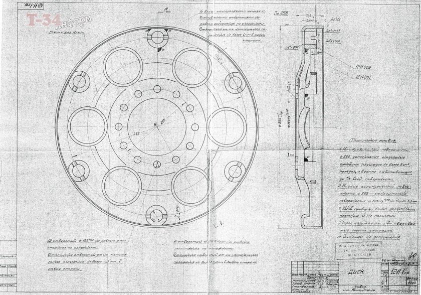 Размер катка танка т34