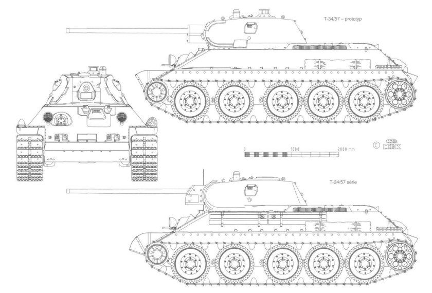 Танк t34 чертеж