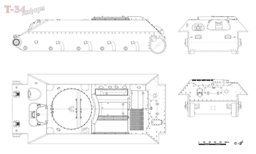 Корпус т34 чертеж
