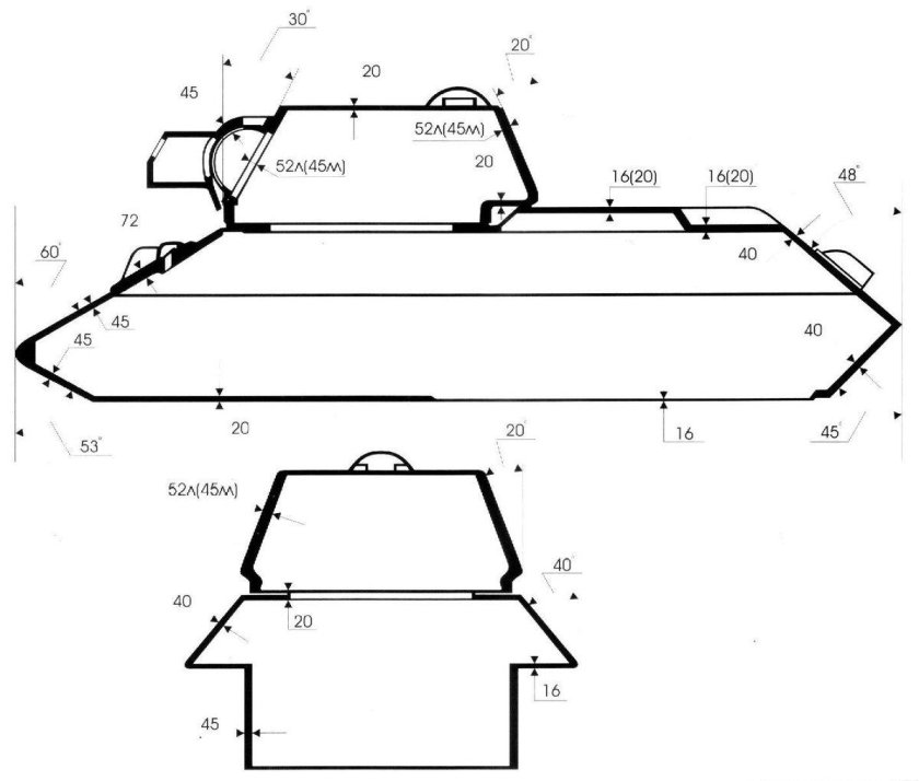 Схема танка т34 корпус