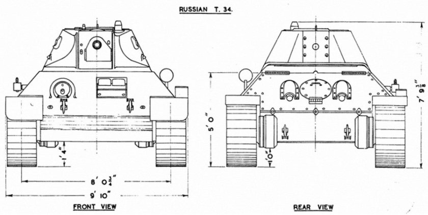 Чертежи танка т-34 76 1941 года