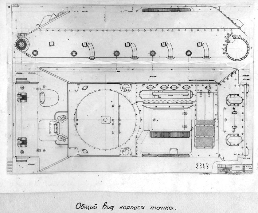 Чертёж танка т-34-85