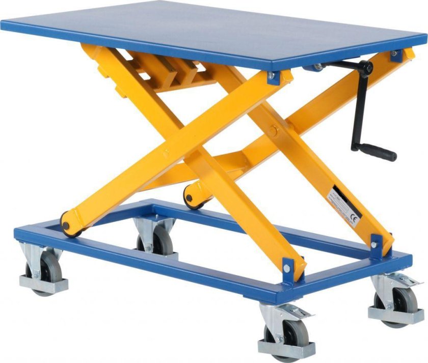 Платформенная тележка с ножничным подъемом pl LBM 300 кг