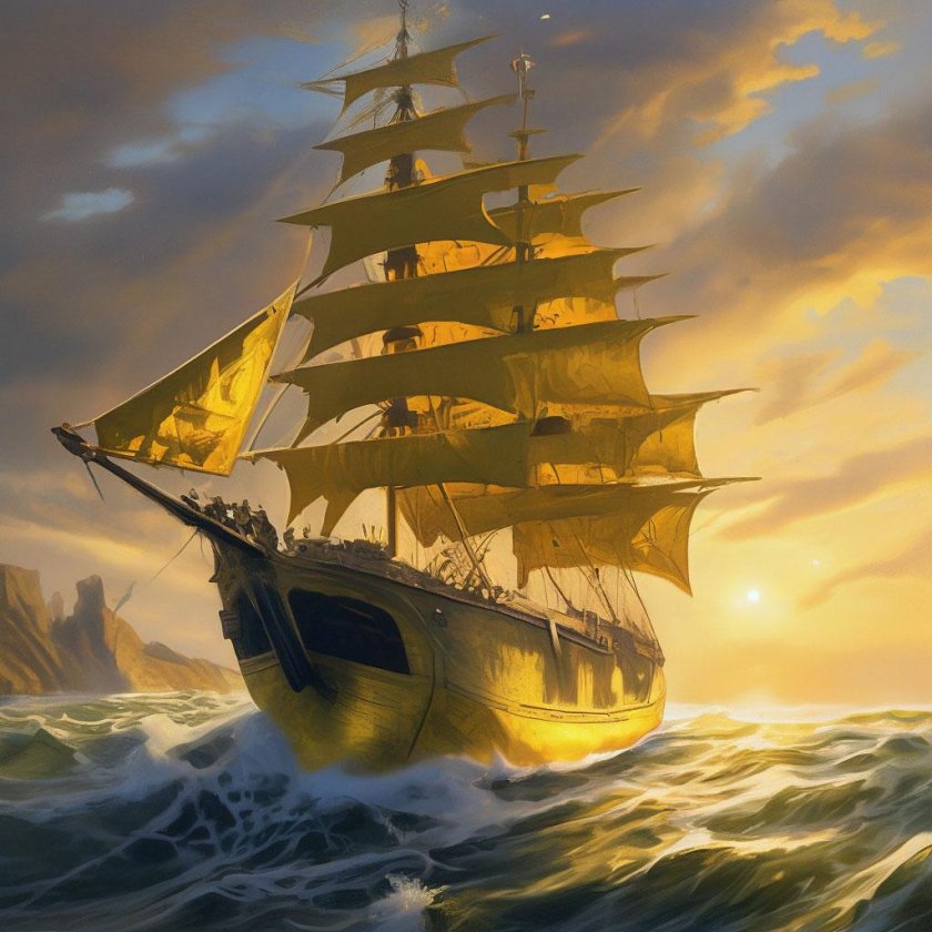 Корабли с парусами