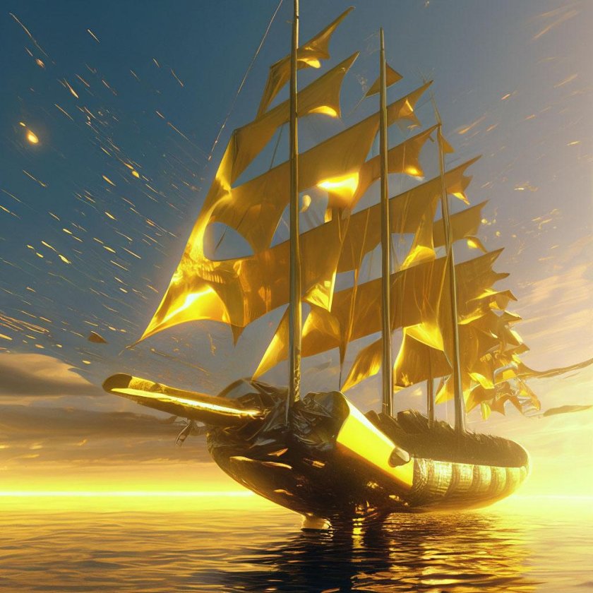 Корабль плывущий