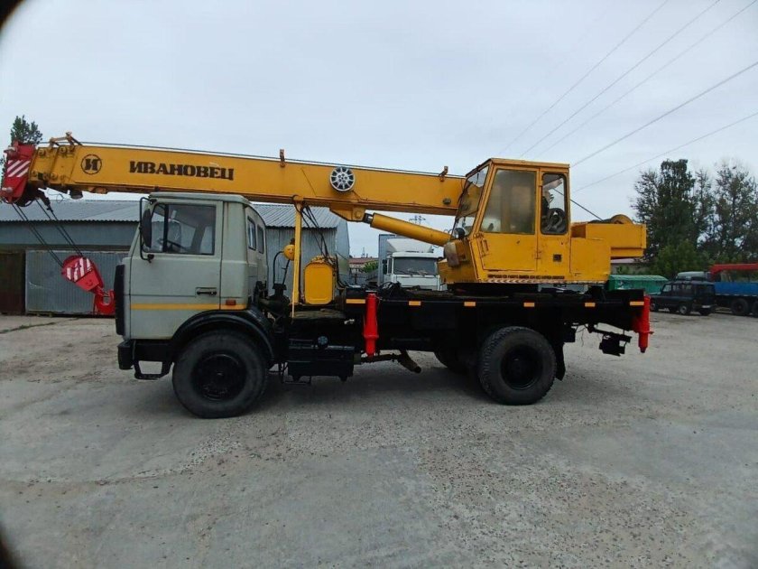 Маз автокран ивановец 14т