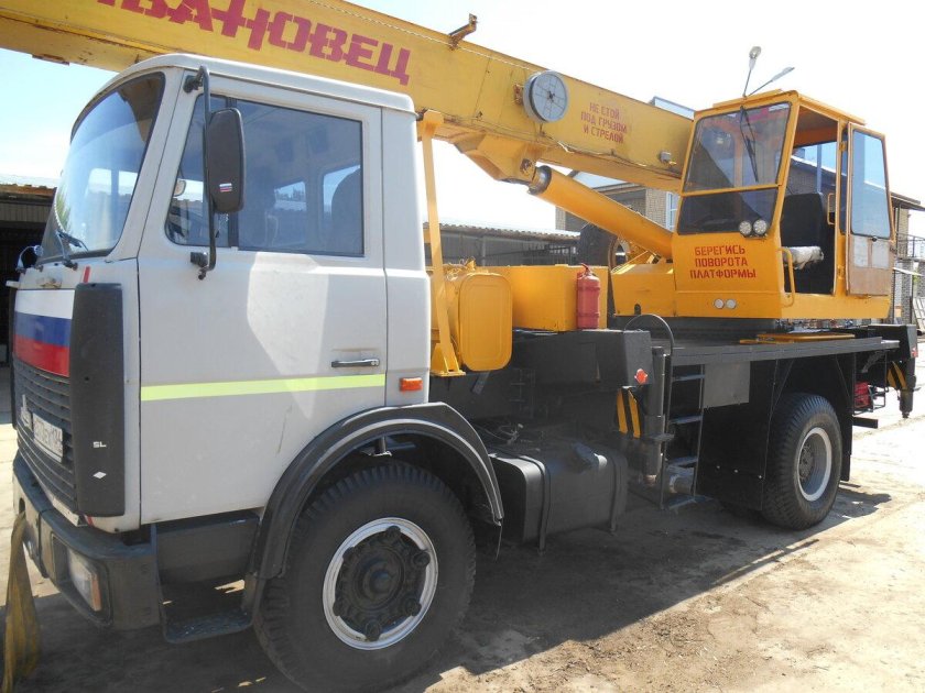 Маз автокран ивановец 14т