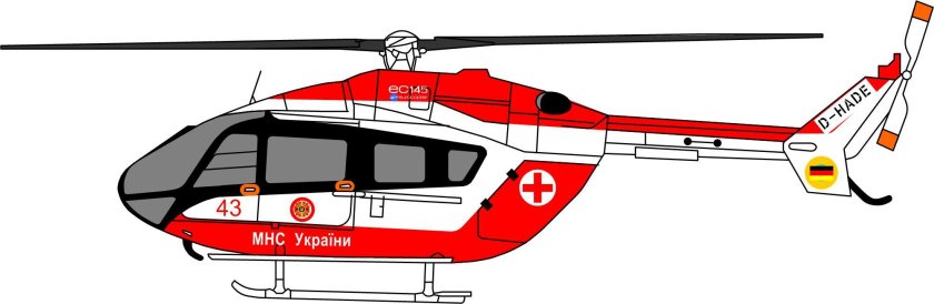 Вертолет ec130 чертеж