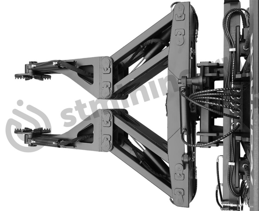 Шинный манипулятор с переходной плитой на погрузчик kg3800-35