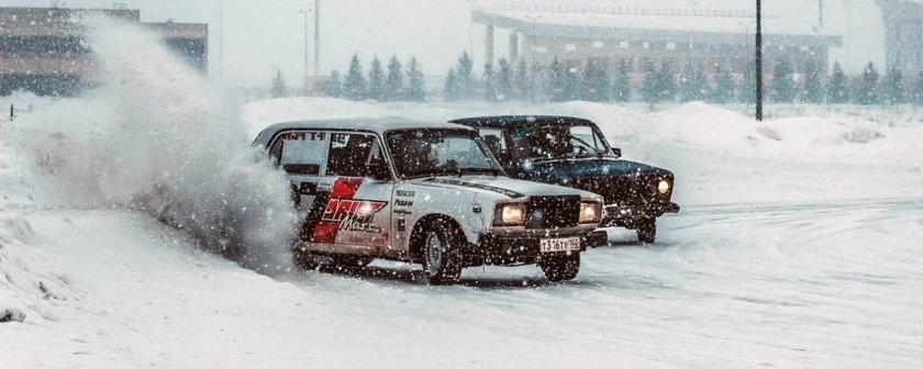 ВАЗ 2106 зимний дрифт