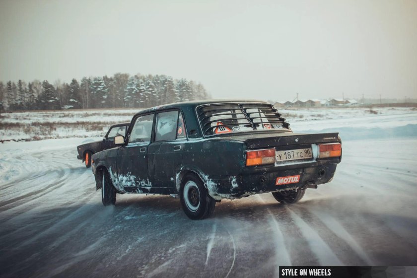 Ваз 2107 зимний дрифт