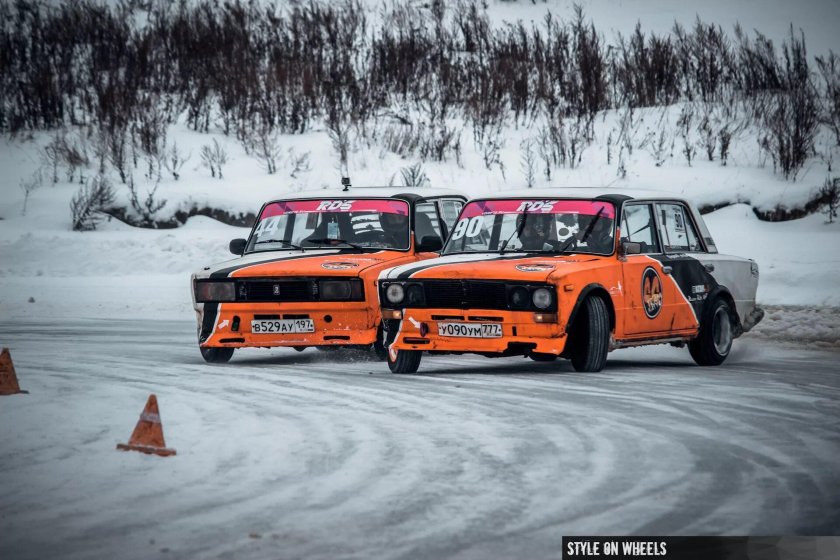 ВАЗ 2105 зимний дрифт