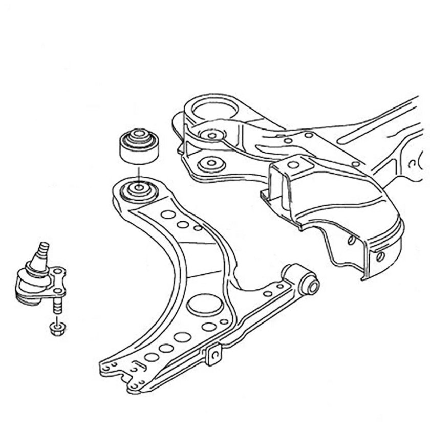 Рычаг передней подвески Рапид