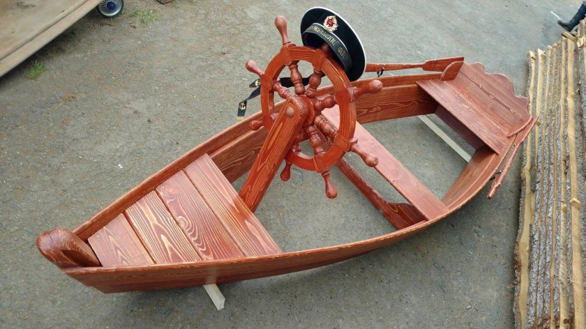 Деревянная лодка модель wb450