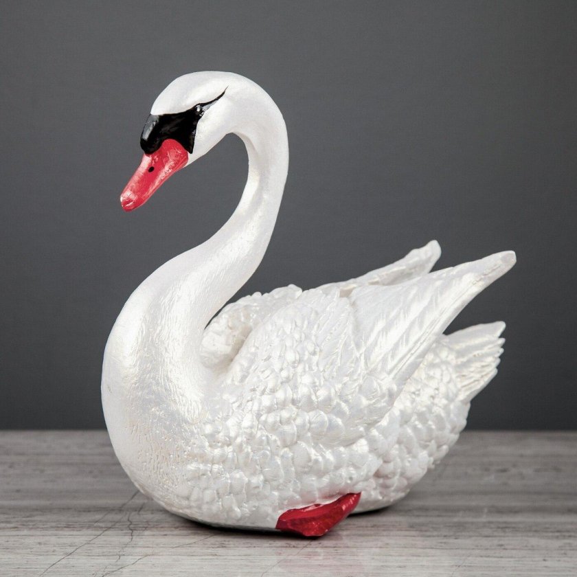 Лебедь пластилин