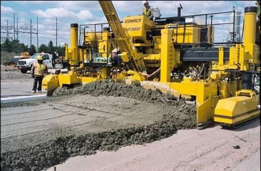 Бетонное покрытие дорог