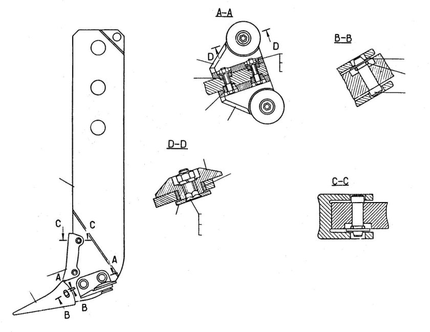 Стойка зуба 50-50-104сп