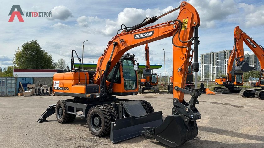 Колесный экскаватор doosan dx210wa