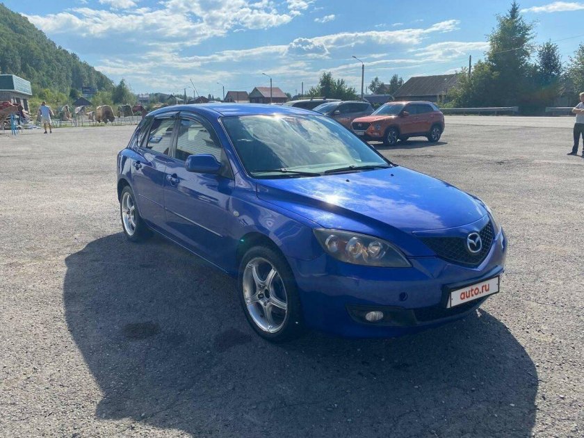 Мазда синяя
