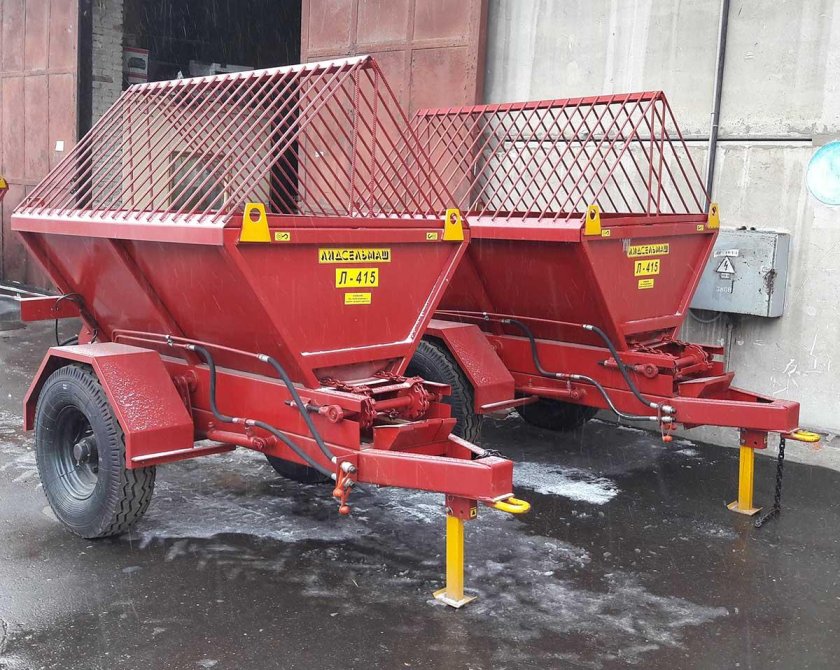 Прицеп-разбрасыватель песка л-415