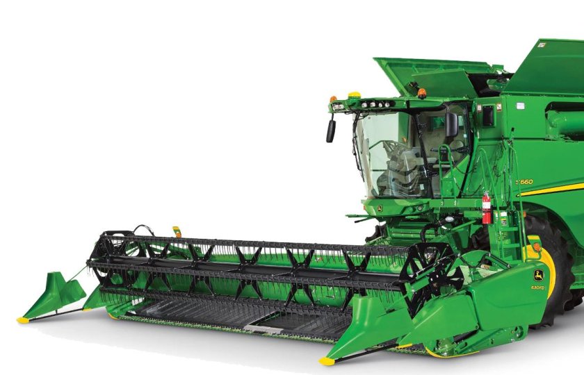 Трактор Джон Дир комбайн